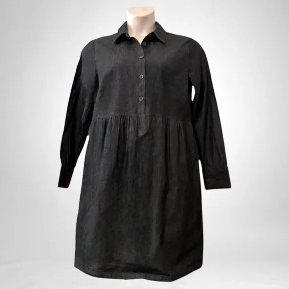 nine west denim dress Women's Nine West Fit and Flare Midi Dress